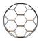 Black Metal Round 7 Shelves Wall Shelf 28" x 5" x 28"